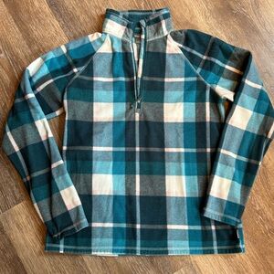 Eddie Bauer Sz M Quarter Zip Lightweight Fleece!‎